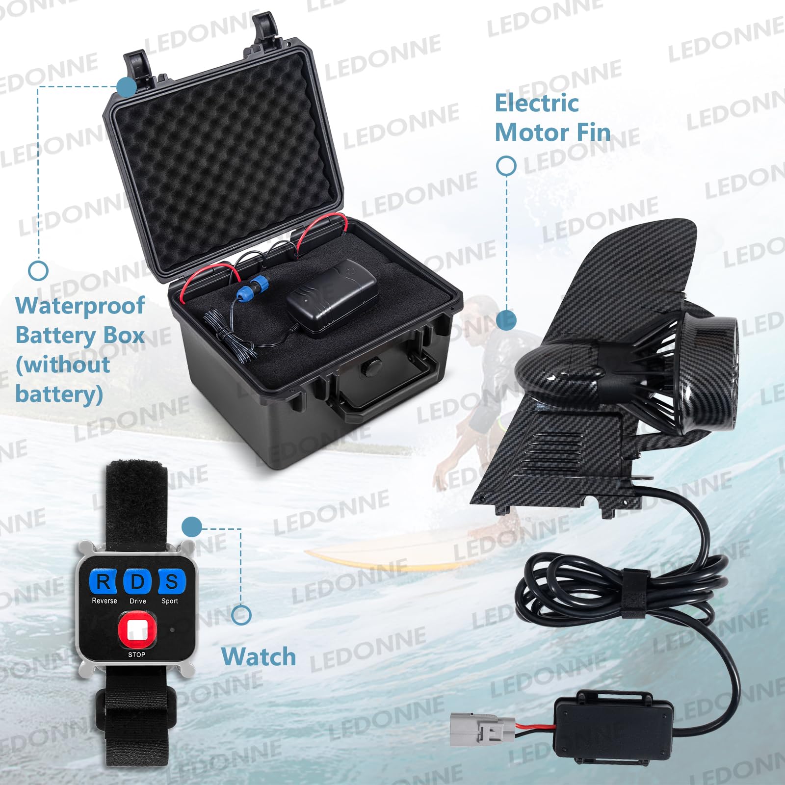 Amazon | LEDONNE SUP電動フィン 電動サーフボードフィン 水中 Amazon | LEDONNE SUP電動フィン 電動サーフボードフィン 水中